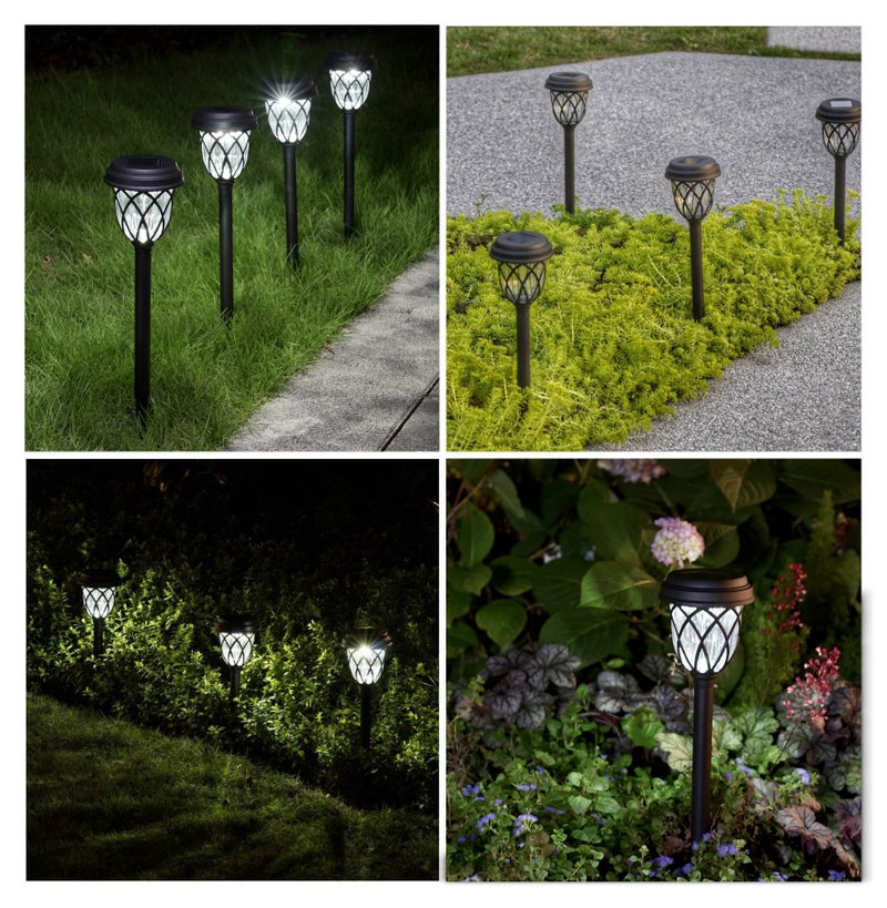 EXCMARK 10 Pack Solar Lights Outdoor Garden Pathway Solar Powered Yard Lights for Walkway Sidewalk Driveway. - Image 5